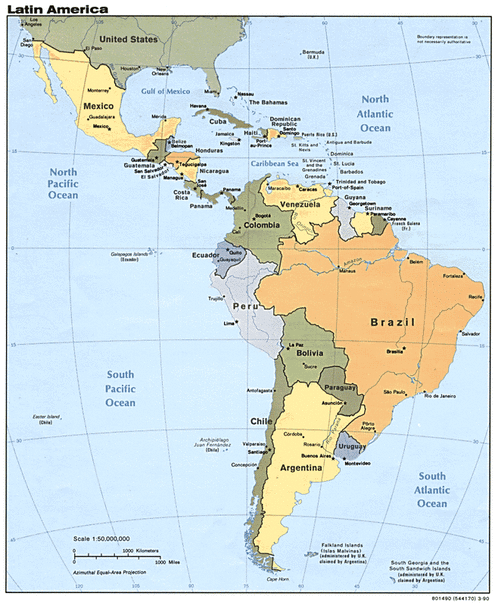 South America: Countries Printables - Seterra